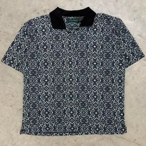 Vintage 90s Tundra Abstract Pattern Golf Polo